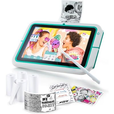 Canal Toys Pad Creator Tablet met printer ideaal voor creatieve activiteiten Tabletset met dubbele camera, smart pen, USB-C kabel en stickers CLK 023 Canal Toys Pad Creator Tablet met printer ideaal voor creatieve activiteiten Tabletset met dubbele camera, smart pen, USB-C kabel en stickers CLK 023