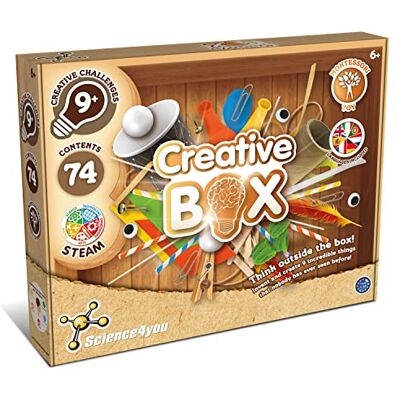 Science4you Creatieve set voor kinderen van 6, 7, 8, 9, 10+ jaar – maak je speelgoed en doe-het-zelf knutselprojecten – knutselset voor kinderen met 74 inhoud – educatief Montessori-spel Science4you Creatieve set voor kinderen van 6, 7, 8, 9, 10+ jaar – maak je speelgoed en doe-het-zelf knutselprojecten – knutselset voor kinderen met 74 inhoud – educatief Montessori-spel