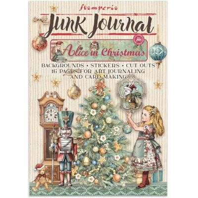 Stamperia Junk Journal Stickers, Cut-Outs en Achtergronden voor Scrapbooks, Albums, Kaarten, Bullet Journal and More, Perfect voor Hobbies, Crafts en Geschenken (Alice in Christmas) Stamperia Junk Journal Stickers, Cut-Outs en Achtergronden voor Scrapbooks, Albums, Kaarten, Bullet Journal and More, Perfect voor Hobbies, Crafts en Geschenken (Alice in Christmas)
