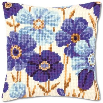 Vervaco Kruissteek Kit Volledige Kussen Set BLAUWE ANEMONEN Decoratie Handmatig Borduurwerk Kit Volwassen Kunst Creatieve Gift DIY ca. 40 x 40 cm Cross Stitch Borduurwerk Vervaco Kruissteek Kit Volledige Kussen Set BLAUWE ANEMONEN Decoratie Handmatig Borduurwerk Kit Volwassen Kunst Creatieve Gift DIY ca. 40 x 40 cm Cross Stitch Borduurwerk