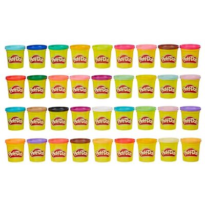 Play-Doh 36 stuks modelleerverbindingen, perfect voor Halloween-traktatiezakjes, feestgeschenken, niet giftig, verschillende kleuren, 85 g blikjes (exclusief Amazon) Play-Doh 36 stuks modelleerverbindingen, perfect voor Halloween-traktatiezakjes, feestgeschenken, niet giftig, verschillende kleuren, 85 g blikjes (exclusief Amazon)