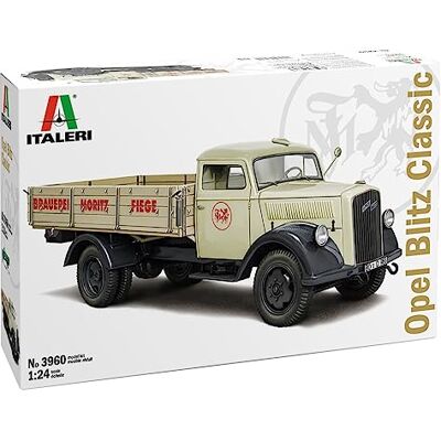 Italeri 3960 1:24 Opel Blitz vrachtwagen modelbouw, kit, vloermodel, knutselen, hobby, lijmen, kunststof set, gedetailleerd, mult Italeri 3960 1:24 Opel Blitz vrachtwagen modelbouw, kit, vloermodel, knutselen, hobby, lijmen, kunststof set, gedetailleerd, mult
