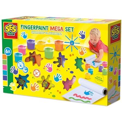 Creative 00393 Mega vingerverf, 110 ml, 6 stuks Creative 00393 Mega vingerverf, 110 ml, 6 stuks