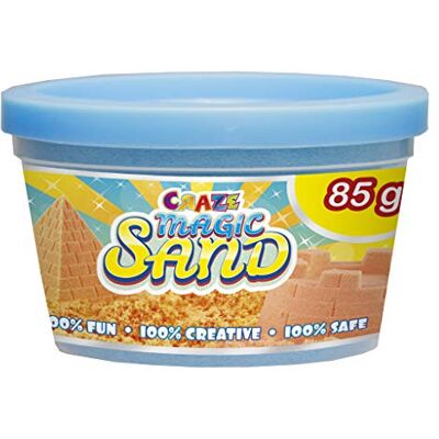 CRAZE MAGIC SAND Magisch zand, navulverpakking, 85 g, kinetisch zand, 6 kleuren, zanddosis om te modelleren, creatieve vrije tijd, kleurkeuze, onmogelijk Smart Sand 52649 CRAZE MAGIC SAND Magisch zand, navulverpakking, 85 g, kinetisch zand, 6 kleuren, zanddosis om te modelleren, creatieve vrije tijd, kleurkeuze, onmogelijk Smart Sand 52649