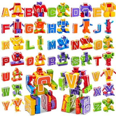 JOYIN Alfabet robots voor kinderen, abc educatief speelgoed, alfabet, letters, educatief speelgoed voor peuters JOYIN Alfabet robots voor kinderen, abc educatief speelgoed, alfabet, letters, educatief speelgoed voor peuters