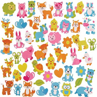 Baker Ross FX546 Baby Lente Dieren Schuimstickers 200 stuks Schuimstickers voor Kinderen Knutselen Baker Ross FX546 Baby Lente Dieren Schuimstickers 200 stuks Schuimstickers voor Kinderen Knutselen