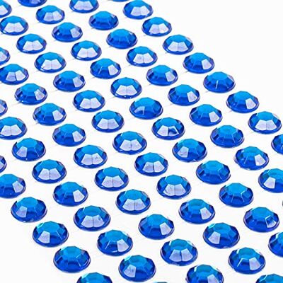 Movoja 147 stuks glinsterende stenen, zelfklevend, donkerblauw, 10 mm, zelfklevende edelstenen om op te plakken, voor knutselen, stickers, kindergezicht Movoja 147 stuks glinsterende stenen, zelfklevend, donkerblauw, 10 mm, zelfklevende edelstenen om op te plakken, voor knutselen, stickers, kindergezicht