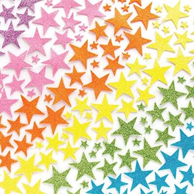 Baker Ross Pastel pailletten sterren stickers 200 stuks set Baker Ross Pastel pailletten sterren stickers 200 stuks set