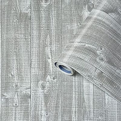 Venilia Perfect Fix® Kleeffolie, grijze houtvloer, houtlookfolie, meubelfolie, kleeffolie, zelfklevend, 67,5 cm x 2 m, 170 µm (dikte: 0,17 mm), 53353 Venilia Perfect Fix® Kleeffolie, grijze houtvloer, houtlookfolie, meubelfolie, kleeffolie, zelfklevend, 67,5 cm x 2 m, 170 µm (dikte: 0,17 mm), 53353
