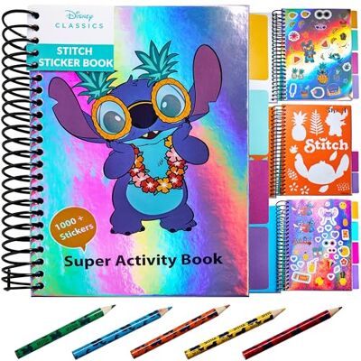 Disney Boekstickers voor kinderen en Stitch 1000+ stickers en stickers voor kinderen, cadeau-idee Lilo en Stitch Disney Boekstickers voor kinderen en Stitch 1000+ stickers en stickers voor kinderen, cadeau-idee Lilo en Stitch