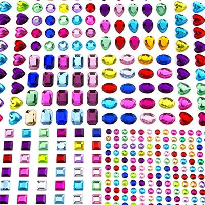AIEX 365+ strass kristal edelsteen stickers glitter edelstenen strass stickers zelfklevend acryl kleurrijke strass kristallen edelstenen voor meisjes (8 vellen) AIEX 365+ strass kristal edelsteen stickers glitter edelstenen strass stickers zelfklevend acryl kleurrijke strass kristallen edelstenen voor meisjes (8 vellen)