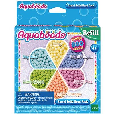AQUA BEADS Aquabeads -De pastelparels-navulverpakking – 31360 – verschillende parels – creatieve vrije tijd AQUA BEADS Aquabeads -De pastelparels-navulverpakking – 31360 – verschillende parels – creatieve vrije tijd