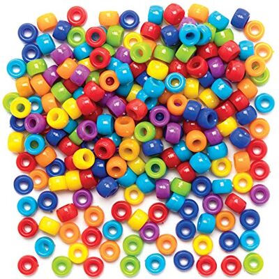 Baker Ross Regenboog pony kralen, ambachten voor kinderen om sieraden te maken (800 stuks) Baker Ross Regenboog pony kralen, ambachten voor kinderen om sieraden te maken (800 stuks)