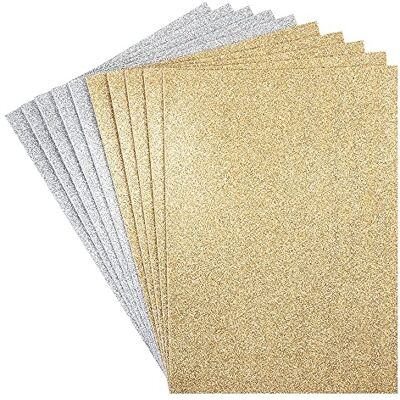 Ideen mit Herz 10 vellen schuim met glitter, A4-2 mm, om te knutselen, zilver Ideen mit Herz 10 vellen schuim met glitter, A4-2 mm, om te knutselen, zilver