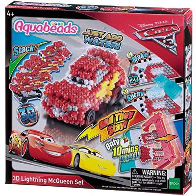AQUA BEADS Aquabeads 3 Flash McQueen Pixar Cars 30198, meerkleurig AQUA BEADS Aquabeads 3 Flash McQueen Pixar Cars 30198, meerkleurig