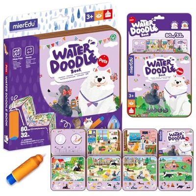 mierEdu Magisch waterkleurboek voor kinderen vanaf 3 jaar met waterpen Kleurboek voor huisdieren Schilderen met water zonder vlekken Speelgoed voor kinderen mierEdu Magisch waterkleurboek voor kinderen vanaf 3 jaar met waterpen Kleurboek voor huisdieren Schilderen met water zonder vlekken Speelgoed voor kinderen