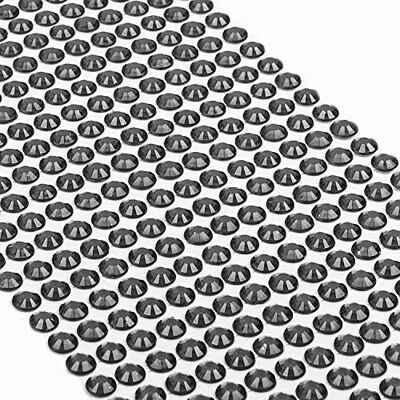 Movoja 504 stuks zwarte glitterstenen, zelfklevend, 6 mm, voor knutselen en knutselen, voor kinderen Movoja 504 stuks zwarte glitterstenen, zelfklevend, 6 mm, voor knutselen en knutselen, voor kinderen