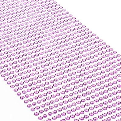Movoja 1200 stuks paarse strass-steentjes, rond, 3 mm, zelfklevend, om te versieren en te knutselen Movoja 1200 stuks paarse strass-steentjes, rond, 3 mm, zelfklevend, om te versieren en te knutselen