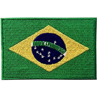 ZEGIN Brazilië Staatsvlag Geborduurd Brazilië Brazilië Staatsembleem Naaibout Op Vlekken ZEGIN Brazilië Staatsvlag Geborduurd Brazilië Brazilië Staatsembleem Naaibout Op Vlekken