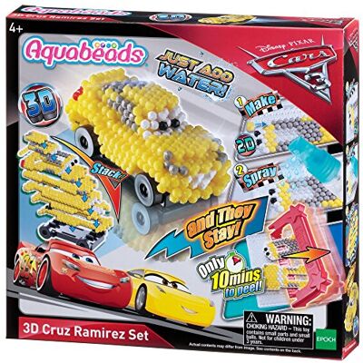 AQUA BEADS Aquabeads De set Cars 3 Lightning Mcqueen 3D – set – creatieve vrije tijd AQUA BEADS Aquabeads De set Cars 3 Lightning Mcqueen 3D – set – creatieve vrije tijd