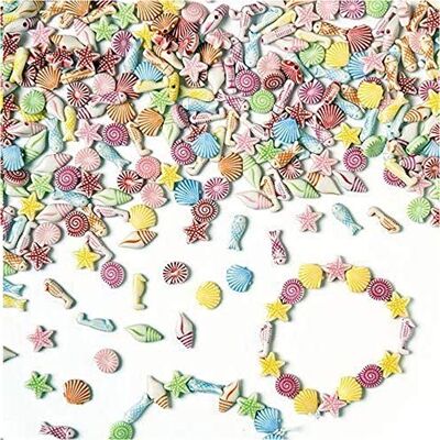Baker Ross Zeekust mini kralen (400 stuks) creatief materiaal voor kinderen en volwassenen Baker Ross Zeekust mini kralen (400 stuks) creatief materiaal voor kinderen en volwassenen