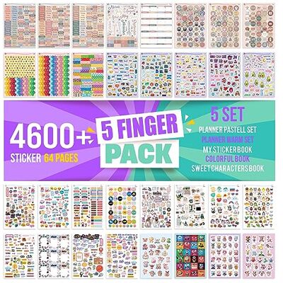 colortouch 4600 stuks agendastickers 64 vellen maandelijkse, wekelijkse, dagelijkse stickers voor bullet journal collectie, kalender, organizer, kranten, agenda colortouch 4600 stuks agendastickers 64 vellen maandelijkse, wekelijkse, dagelijkse stickers voor bullet journal collectie, kalender, organizer, kranten, agenda