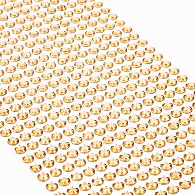 Movoja 640 stuks gouden strass-stenen, rond, 5 mm, stickers om te versieren en te knutselen, decoratieve stenen om op te plakken, decoratieve stenen, knutselstenen, goudkleurig Movoja 640 stuks gouden strass-stenen, rond, 5 mm, stickers om te versieren en te knutselen, decoratieve stenen om op te plakken, decoratieve stenen, knutselstenen, goudkleurig