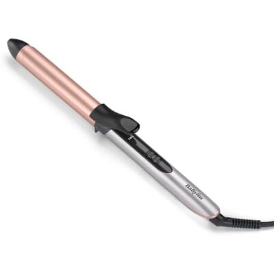 BaByliss Cosmos krultang 25 mm voor golven en krullen Keramische coating, 6 temperaturen, snelle verwarming, extra lange cilinder, automatische uitschakeling, thermomat BaByliss Cosmos krultang 25 mm voor golven en krullen Keramische coating, 6 temperaturen, snelle verwarming, extra lange cilinder, automatische uitschakeling, thermomat