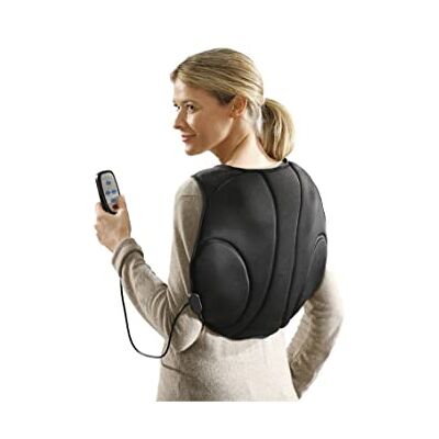Maximex Massager voor rug en nek, massageapparaat met 4 functies, kunststof (ABS), 23,5 x 35 x 17 cm, antraciet Maximex Massager voor rug en nek, massageapparaat met 4 functies, kunststof (ABS), 23,5 x 35 x 17 cm, antraciet