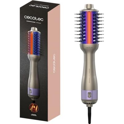 Cecotec Brosse Soufflante Volumisante CeramicCare i-Unique. 1000W, Technologie Infrarouge, Revêtement Céramique, 2 Vitesses, 3 Températures, Embout Froid, Câble Rotatif de 1,8m Cecotec Brosse Soufflante Volumisante CeramicCare i-Unique. 1000W, Technologie Infrarouge, Revêtement Céramique, 2 Vitesses, 3 Températures, Embout Froid, Câble Rotatif de 1,8m
