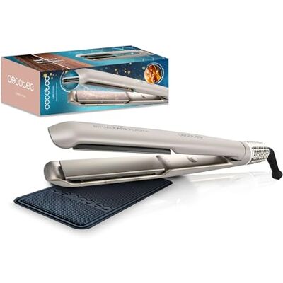 Cecotec Gladde Plasma Elite 45 W, plasmatechnologie, keramische coating, 3D-zwevende platen, crêpevrij haar, instelbare temperatuur 170 ° 230 °C, siliconenkussen Cecotec Gladde Plasma Elite 45 W, plasmatechnologie, keramische coating, 3D-zwevende platen, crêpevrij haar, instelbare temperatuur 170 ° 230 °C, siliconenkussen