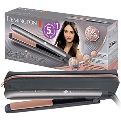 Remington -stijltang, geavanceerde keramische coating verrijkt met keratinebehandeling en amandelolie, 45602560100 5 temperaturen (160 tot 230°C), S8598, keratinebescherming Remington -stijltang, geavanceerde keramische coating verrijkt met keratinebehandeling en amandelolie, 45602560100 5 temperaturen (160 tot 230°C), S8598, keratinebescherming