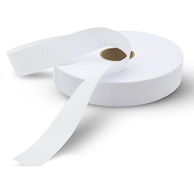 DOJA Barcelona Witte naaiband 1 rol bies naaien 100 m breedte 20 mm witte polyester band bies per meter voor naaiband, biezen naaien, biasband DOJA Barcelona Witte naaiband 1 rol bies naaien 100 m breedte 20 mm witte polyester band bies per meter voor naaiband, biezen naaien, biasband