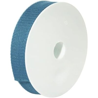 Trimz Zeer sterke katoenen riem, staalblauw, 25 mm x 5 m Trimz Zeer sterke katoenen riem, staalblauw, 25 mm x 5 m