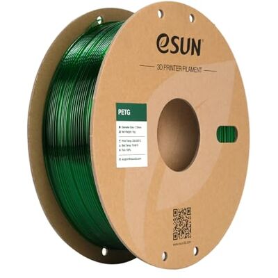 eSUN PETG-filament voor 3D-printer, 1,75 mm, nauwkeurigheid +/-0,05 mm, spoel van 1 kg, groen eSUN PETG-filament voor 3D-printer, 1,75 mm, nauwkeurigheid +/-0,05 mm, spoel van 1 kg, groen