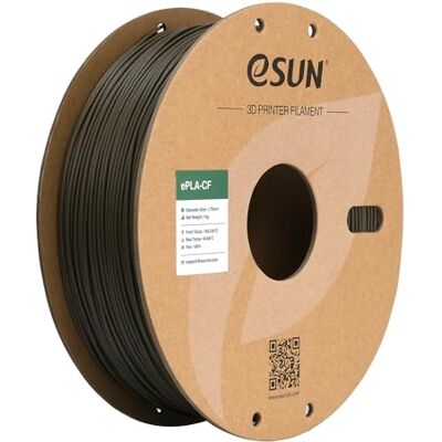 eSUN ePLA-CF PLA-filament 1,75 mm, PLA-filament, geladen, van koolstofvezel, maatnauwkeurigheid +/- 0,03 mm, spoel van 1 kg (2,2 lbs) voor 3D-FDM-printers, bruin eSUN ePLA-CF PLA-filament 1,75 mm, PLA-filament, geladen, van koolstofvezel, maatnauwkeurigheid +/- 0,03 mm, spoel van 1 kg (2,2 lbs) voor 3D-FDM-printers, bruin