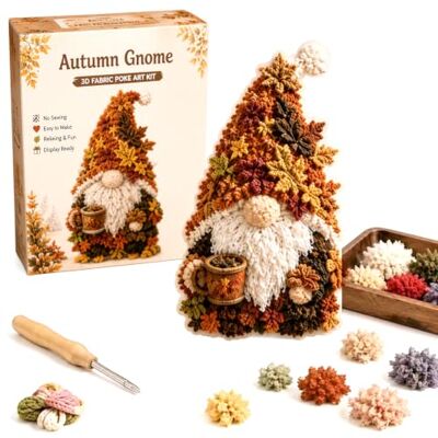 Generic Kit d'art Poke Art en tissu 3D Gnome, livre d'histoires sans couture, Figurine de Gnome à chapeau haut et barbe moelleuse 3D, pour noël, Halloween, Collection saisonnière et cadeau Generic Kit d'art Poke Art en tissu 3D Gnome, livre d'histoires sans couture, Figurine de Gnome à chapeau haut et barbe moelleuse 3D, pour noël, Halloween, Collection saisonnière et cadeau