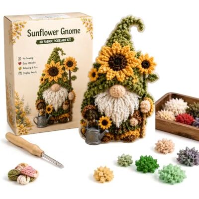 Generic Kit d'art Poke Art en tissu 3D Gnome, livre d'histoires sans couture, Figurine de Gnome à chapeau haut et barbe moelleuse 3D, pour noël, Halloween, Collection saisonnière et cadeau Generic Kit d'art Poke Art en tissu 3D Gnome, livre d'histoires sans couture, Figurine de Gnome à chapeau haut et barbe moelleuse 3D, pour noël, Halloween, Collection saisonnière et cadeau