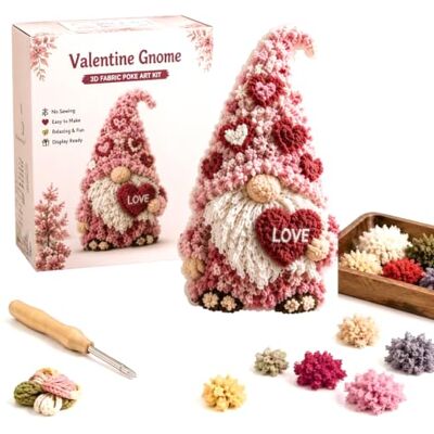 Generic Kit d'art Poke Art en tissu 3D Gnome, livre d'histoires sans couture, Figurine de Gnome à chapeau haut et barbe moelleuse 3D, pour noël, Halloween, Collection saisonnière et cadeau Generic Kit d'art Poke Art en tissu 3D Gnome, livre d'histoires sans couture, Figurine de Gnome à chapeau haut et barbe moelleuse 3D, pour noël, Halloween, Collection saisonnière et cadeau