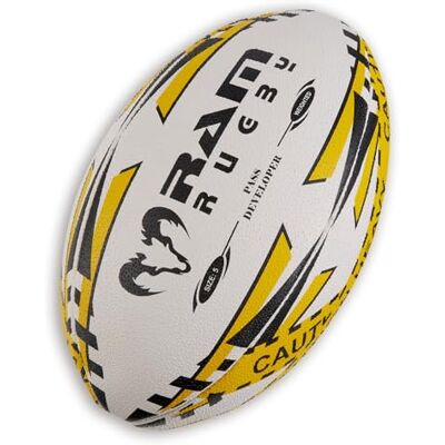Ram Rugby Pass Developer – verzwaarde trainingsbal – verbetert pols- en armkracht en doorgangsafstand – 3D-grip – ultieme kwaliteit synthetisch rubber – verkrijgbaar in 3 stuks Ram Rugby Pass Developer – verzwaarde trainingsbal – verbetert pols- en armkracht en doorgangsafstand – 3D-grip – ultieme kwaliteit synthetisch rubber – verkrijgbaar in 3 stuks