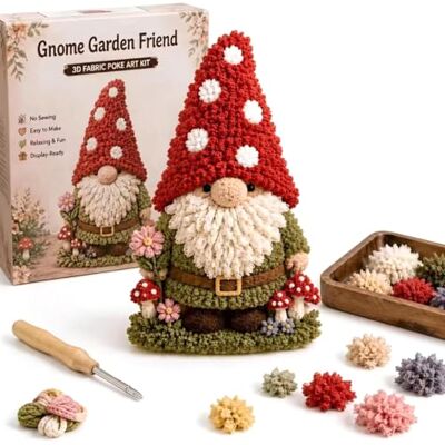 Generic Kit d'art Poke Art en tissu 3D Gnome, livre d'histoires sans couture, Figurine de Gnome à chapeau haut et barbe moelleuse 3D, pour noël, Halloween, Collection saisonnière et cadeau Generic Kit d'art Poke Art en tissu 3D Gnome, livre d'histoires sans couture, Figurine de Gnome à chapeau haut et barbe moelleuse 3D, pour noël, Halloween, Collection saisonnière et cadeau