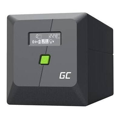 Green Cell Greencell UPS 750 VA 480 W PowerProof avec écran LCD – Onduleur avec onde sinusoïdale pure, protection fiable du courant, protection contre les surtensions, alimentation de secours pour appareils Green Cell Greencell UPS 750 VA 480 W PowerProof avec écran LCD – Onduleur avec onde sinusoïdale pure, protection fiable du courant, protection contre les surtensions, alimentation de secours pour appareils