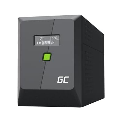 Green Cell Greencell UPS 2000 VA 1200 W PowerProof met lcd-display, gemodificeerde sinusgolf, stroombescherming voor apparaten, overspanningsbeveiliging, noodstroomvoorziening voor apparaten Green Cell Greencell UPS 2000 VA 1200 W PowerProof met lcd-display, gemodificeerde sinusgolf, stroombescherming voor apparaten, overspanningsbeveiliging, noodstroomvoorziening voor apparaten