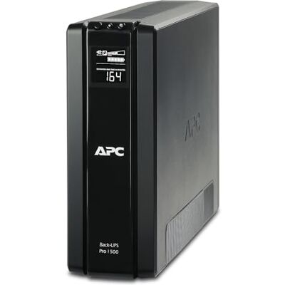 APC Back UPS PRO BR1500G-GR 1500 VA omvormer met 150.000 euro apparaatbeschermingsgarantie (6 Schuko-uitgangen, energiebesparende functie, multifunctioneel display) APC Back UPS PRO BR1500G-GR 1500 VA omvormer met 150.000 euro apparaatbeschermingsgarantie (6 Schuko-uitgangen, energiebesparende functie, multifunctioneel display)
