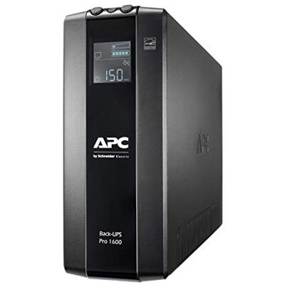 APC by Schneider Electric Back UPS PRO BR1600MI omvormer 1600VA (8 IEC-stopcontacten, LCD-interface, 1 GB gegevenslijnbescherming) APC by Schneider Electric Back UPS PRO BR1600MI omvormer 1600VA (8 IEC-stopcontacten, LCD-interface, 1 GB gegevenslijnbescherming)