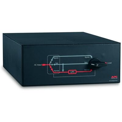 APC Bypass paneelservice 230 V, 100 A, MBB, hardwire input, (3) 30 A hardwire output APC Bypass paneelservice 230 V, 100 A, MBB, hardwire input, (3) 30 A hardwire output