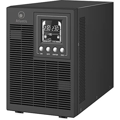 Atlantis A03-OP2002P PRO UPS OnLine continuïteitsgroep, dubbele conversie, zuivere sinusgolf, 2000 VA, 1800 W, toren, lcd-display, USB, RS-232-serie, 4 IEC-uitgangen, SNMP-sleuf, 4 x 12 V-9 Ah Atlantis A03-OP2002P PRO UPS OnLine continuïteitsgroep, dubbele conversie, zuivere sinusgolf, 2000 VA, 1800 W, toren, lcd-display, USB, RS-232-serie, 4 IEC-uitgangen, SNMP-sleuf, 4 x 12 V-9 Ah