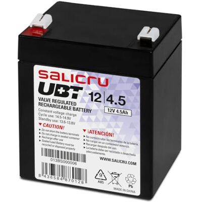 Salicru UBT 12/4 5 batterijen AGM oplaadbaar met 4,5 Ah voor SAI Salicru UBT 12/4 5 batterijen AGM oplaadbaar met 4,5 Ah voor SAI