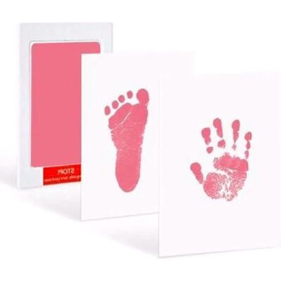 Go Go Gadget Inkpad babyvoet en handafdruk roze Go Go Gadget Inkpad babyvoet en handafdruk roze
