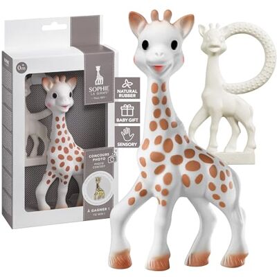 Sophie la girafe Vulli Sophie de Giraffe Cadeau Set met Vanilla Teether, Beige Sophie la girafe Vulli Sophie de Giraffe Cadeau Set met Vanilla Teether, Beige